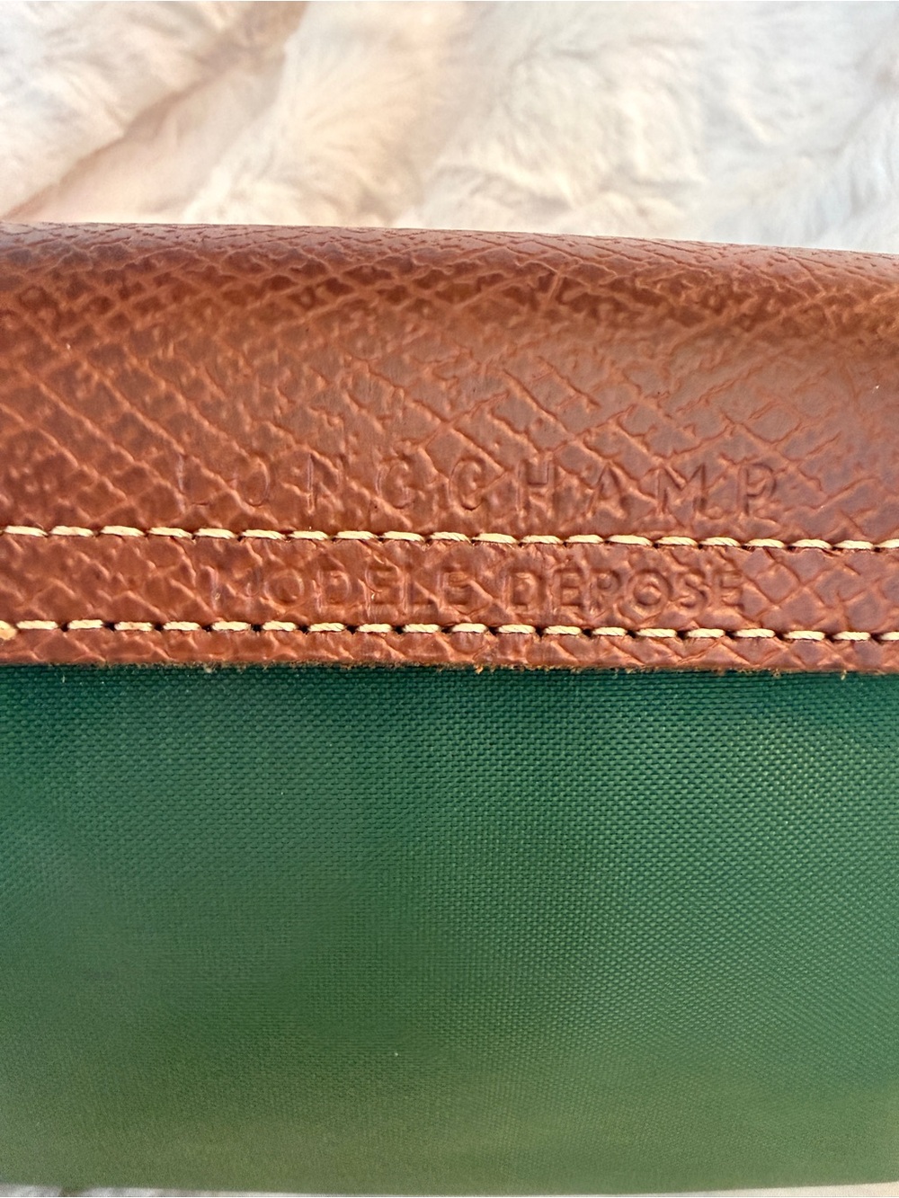 Longchamp Le Pliage Cosmetics Case in British Green - Picture 14 of 16